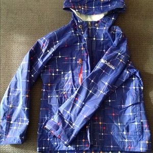 Columbia omni shield jacket with diamond pattern